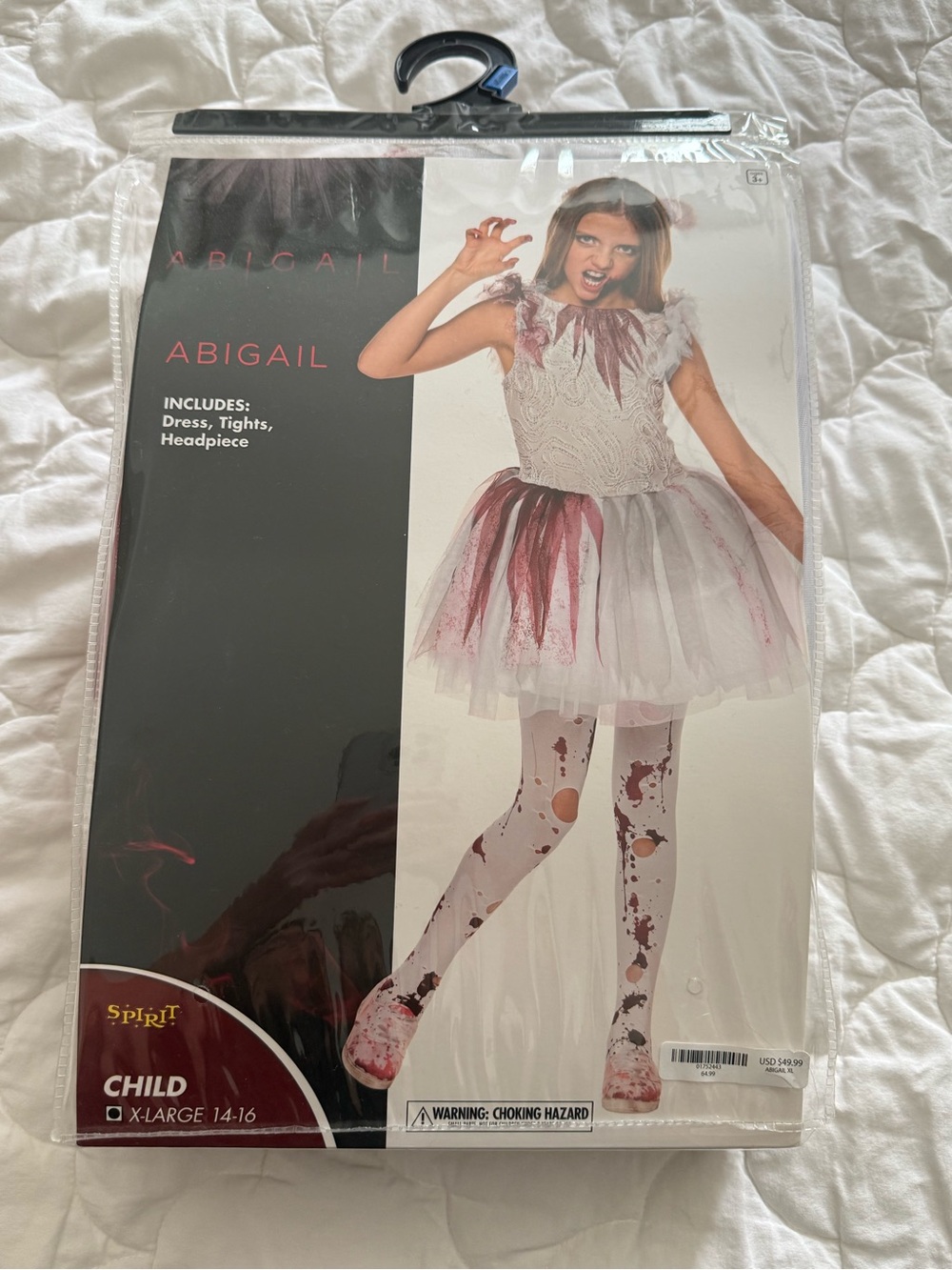 Spirit Abigail Child Costume - Ballerina Dress with Tights